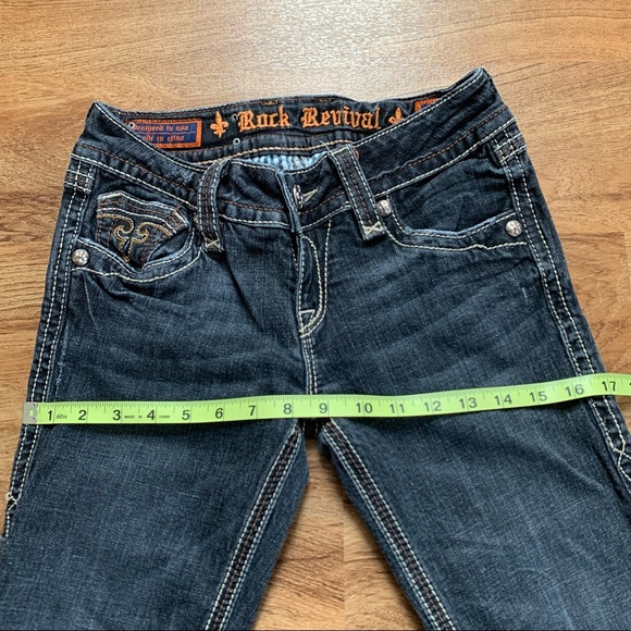 Rock Revival Debbie Straight Jeans Size 27 - Picture 10 of 10
